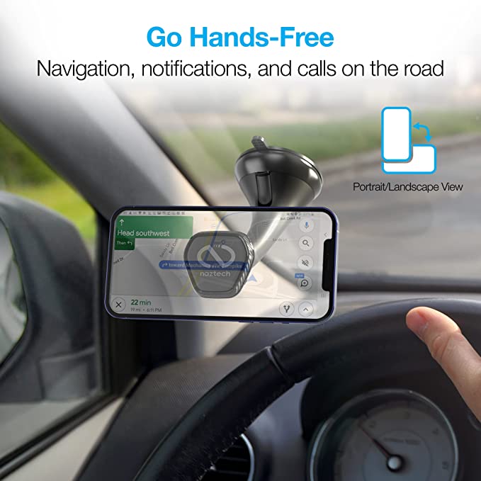 Naztech MagBuddy Elite Windshield Car Phone Mount Holder [Hands Free]