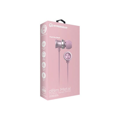 HyperGear dBm Metal 3.5mm Earphones with Noise-Isolating Microphone