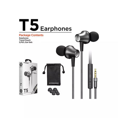 HyperGear T5 Earphones w/Mic 3.5mm