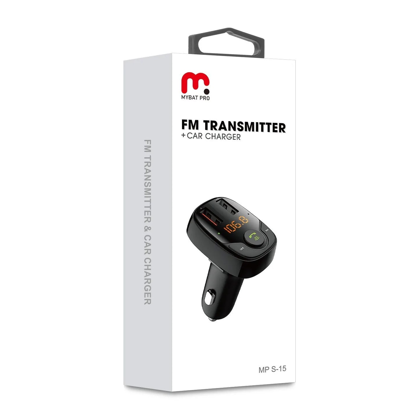 S-15 FM TRANSMITTER + CAR CHARGER