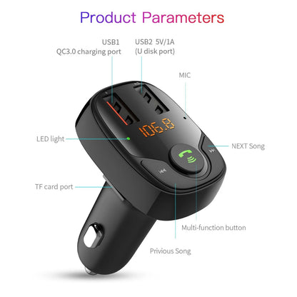 S-15 FM TRANSMITTER + CAR CHARGER