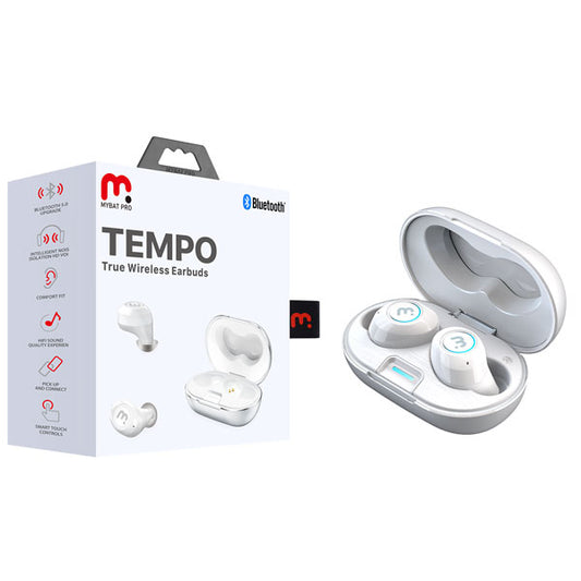 MYBAT PRO TEMPO TRUE WIRELESS EARBUDS, BLUETOOTH