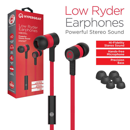 HYPERGEAR LOW RYDER EARPHONES