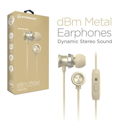 HyperGear dBm Metal 3.5mm Earphones with Noise-Isolating Microphone