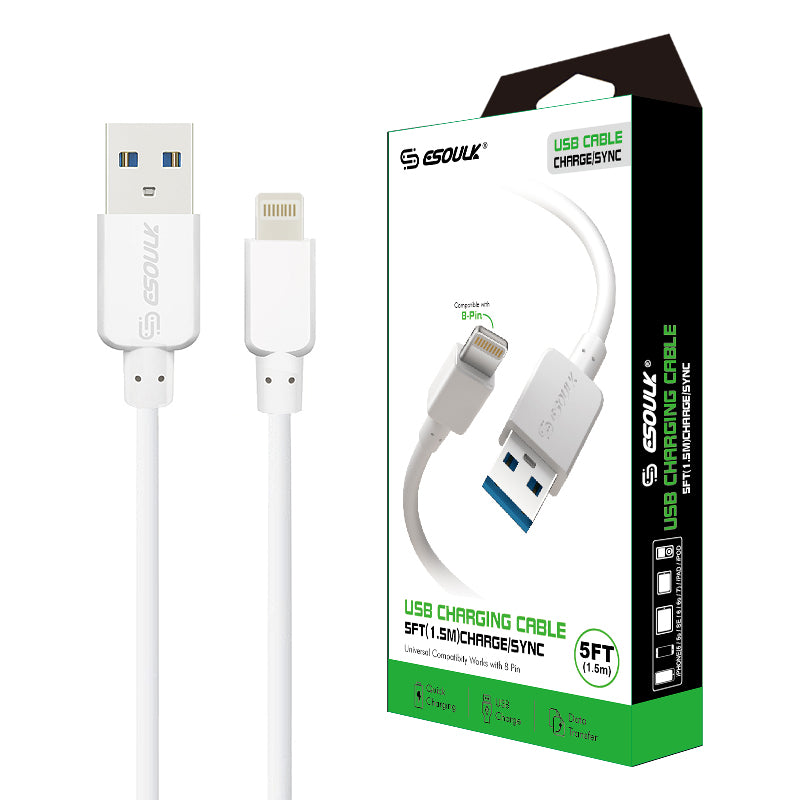 ESOULK USB TO iPHONE CHARGING CABLE 5FT