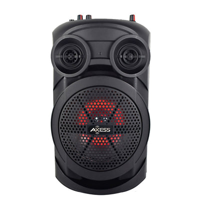 8” Bluetooth® Portable Party Speaker LED Lights W/ Front Panel, Remote Control, TWS, USB, AUX-in, FM Radio, TF, Mic