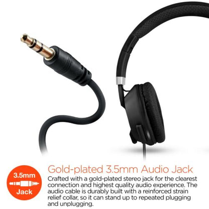 HyperGear V30 Stereo Headphones w/Hands-Free Mic & In-line Multifunction Button